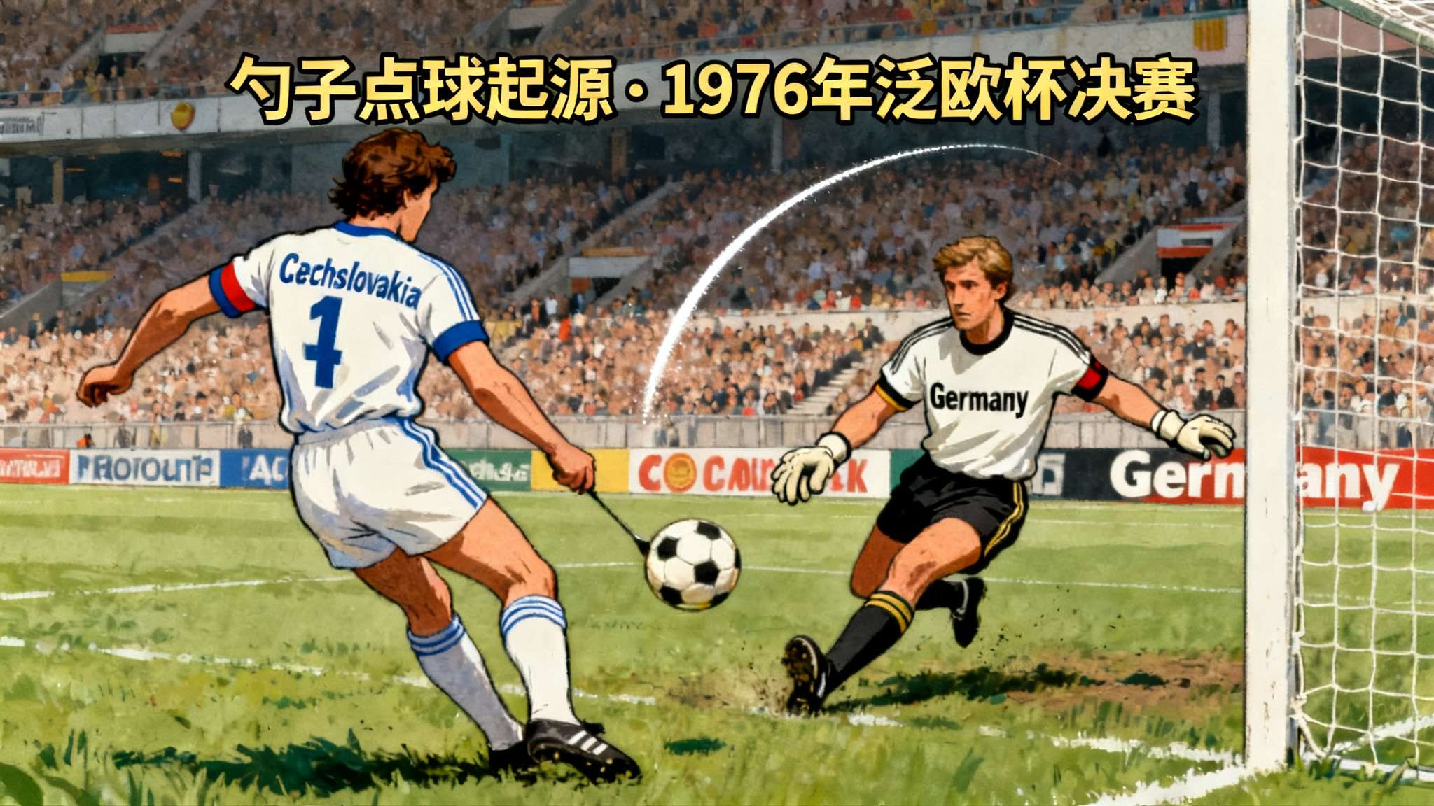 “勺子”&nbsp;点球起源于1976年泛欧杯决赛现场,Czechoslovakia名将帕